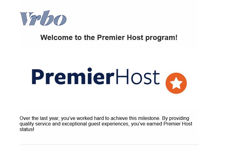 VRBO Premiere Host Email